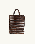 La Tribe Gia Beaded Tote Bag in Brown