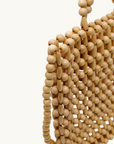 La Tribe Gia Beaded Tote Bag in Natural