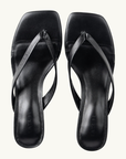 La Tribe Thong Heel in Black