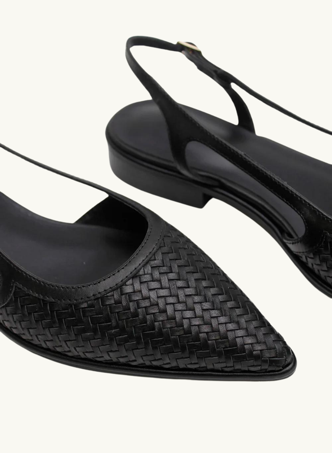 Woven Sling Back Flat in BLACK La Tribe-La Tribe-Frolic Girls