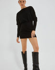 Legacy Knit Combo Dress BLACK Sovere-Sovere-Frolic Girls