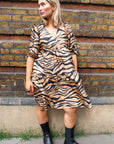 Leia Dress ZEBRA ALMOND Cras-Cras-Frolic Girls