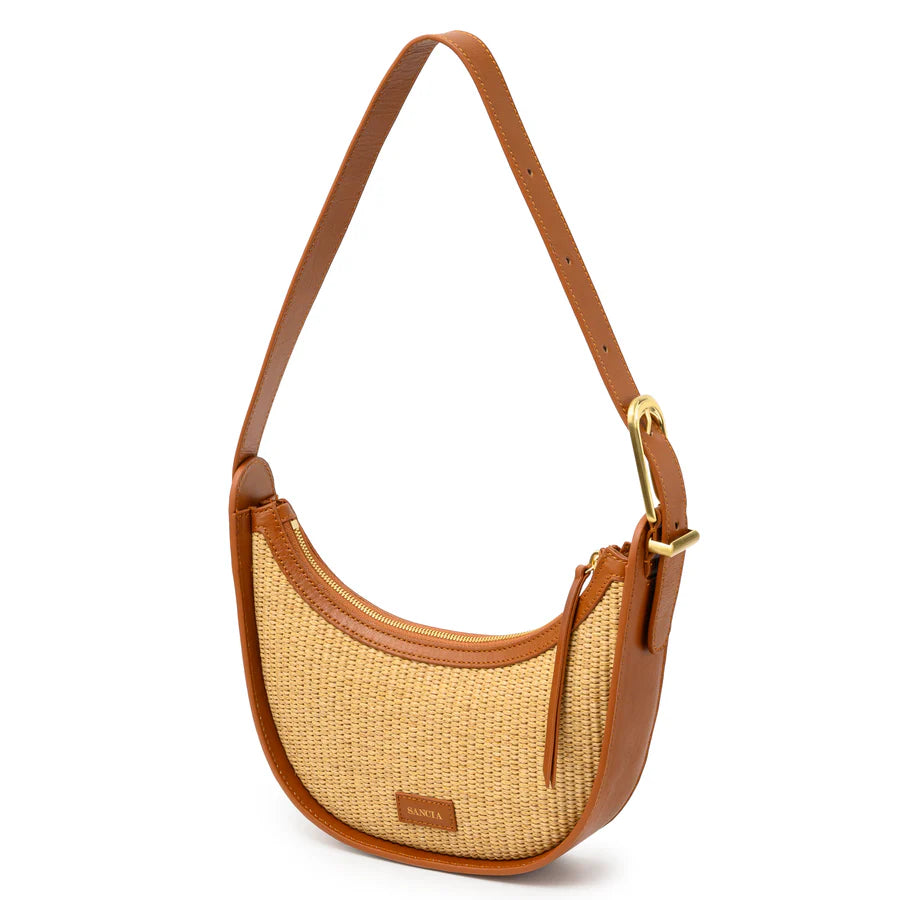 Luna Bag COGNAC RAFFIA Sancia-Sancia-Frolic Girls