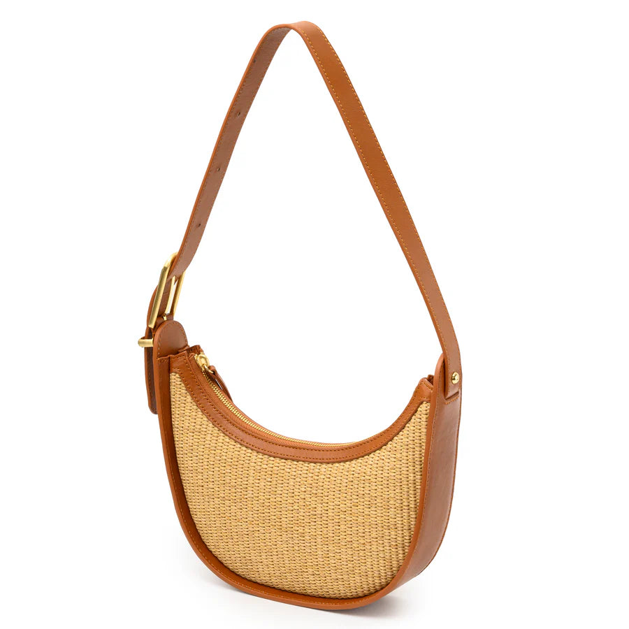 Luna Bag COGNAC RAFFIA Sancia-Sancia-Frolic Girls