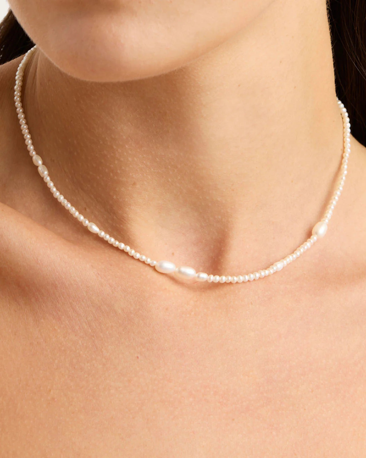 Lunar Light Pearl Choker GOLD By Charlotte-By Charlotte-Frolic Girls