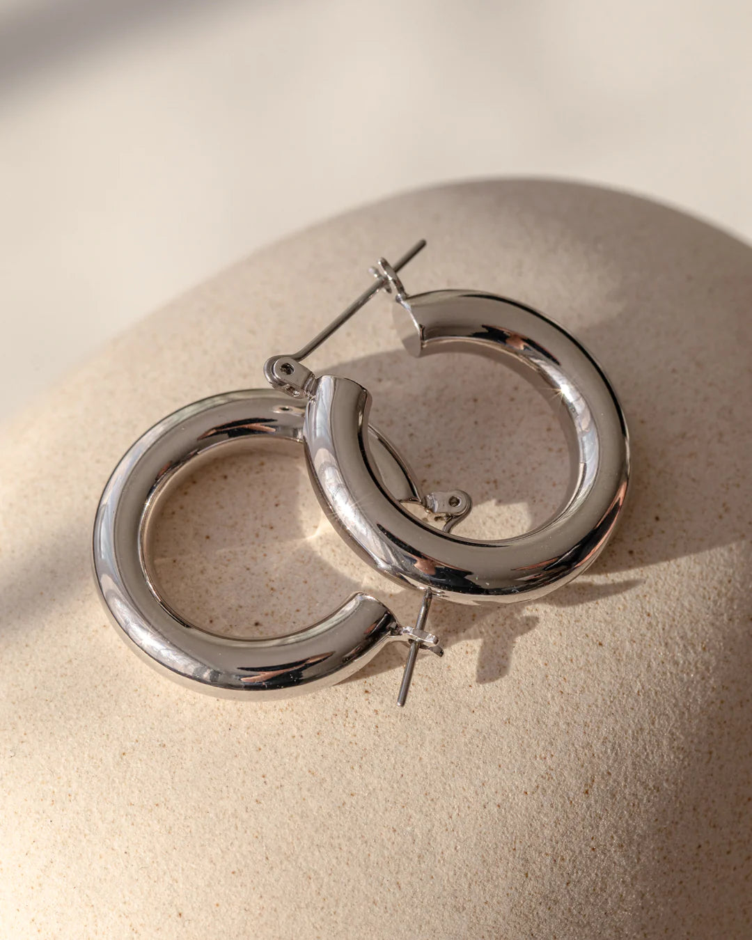 Baby Amalfi Tube Hoops Earrings SILVER Luv Aj-Luv Aj-Frolic Girls