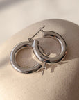 Baby Amalfi Tube Hoops Earrings SILVER Luv Aj-Luv Aj-Frolic Girls