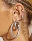 Baby Amalfi Tube Hoops Earrings SILVER Luv Aj-Luv Aj-Frolic Girls