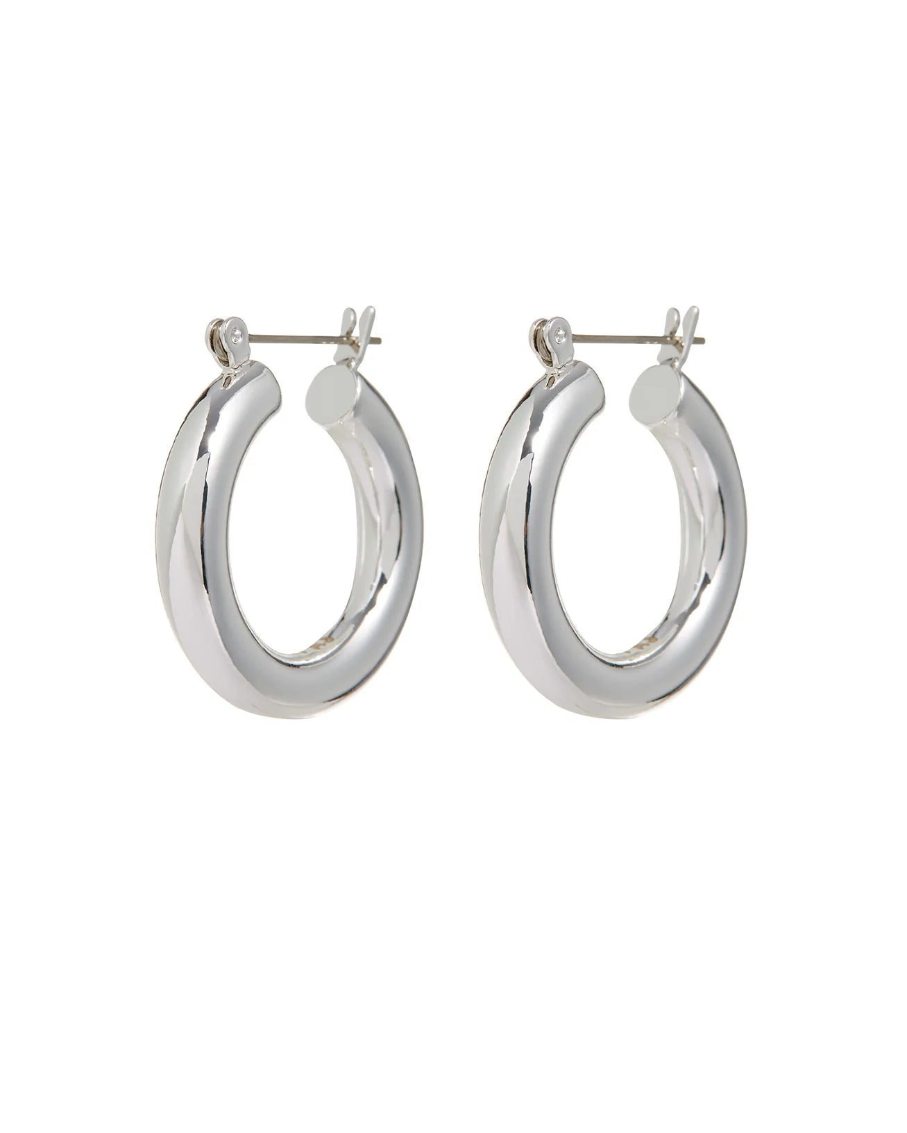 Baby Amalfi Tube Hoops Earrings SILVER Luv Aj-Luv Aj-Frolic Girls