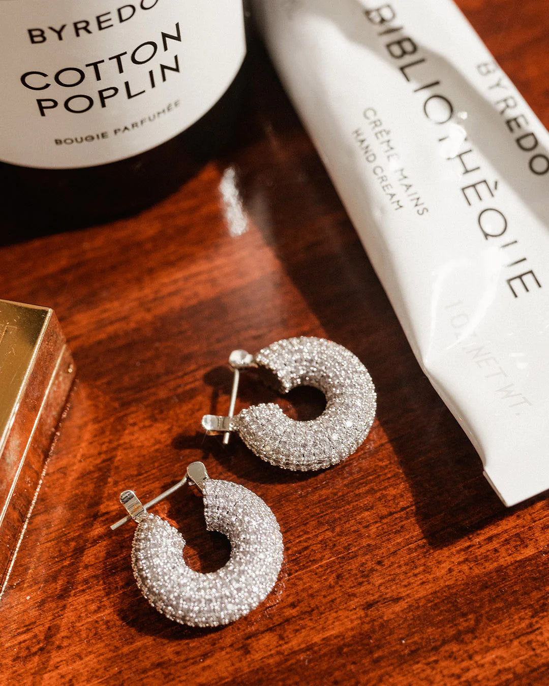 Pave Mini Donut Earrings SILVER Luv Aj-Luv Aj-Frolic Girls