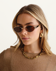 Luv Lou Boston Sunglasses in SHINY GOLD-Luv Aj-Frolic Girls