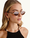 Luv Lou Delilah Sunglasses in GOLD