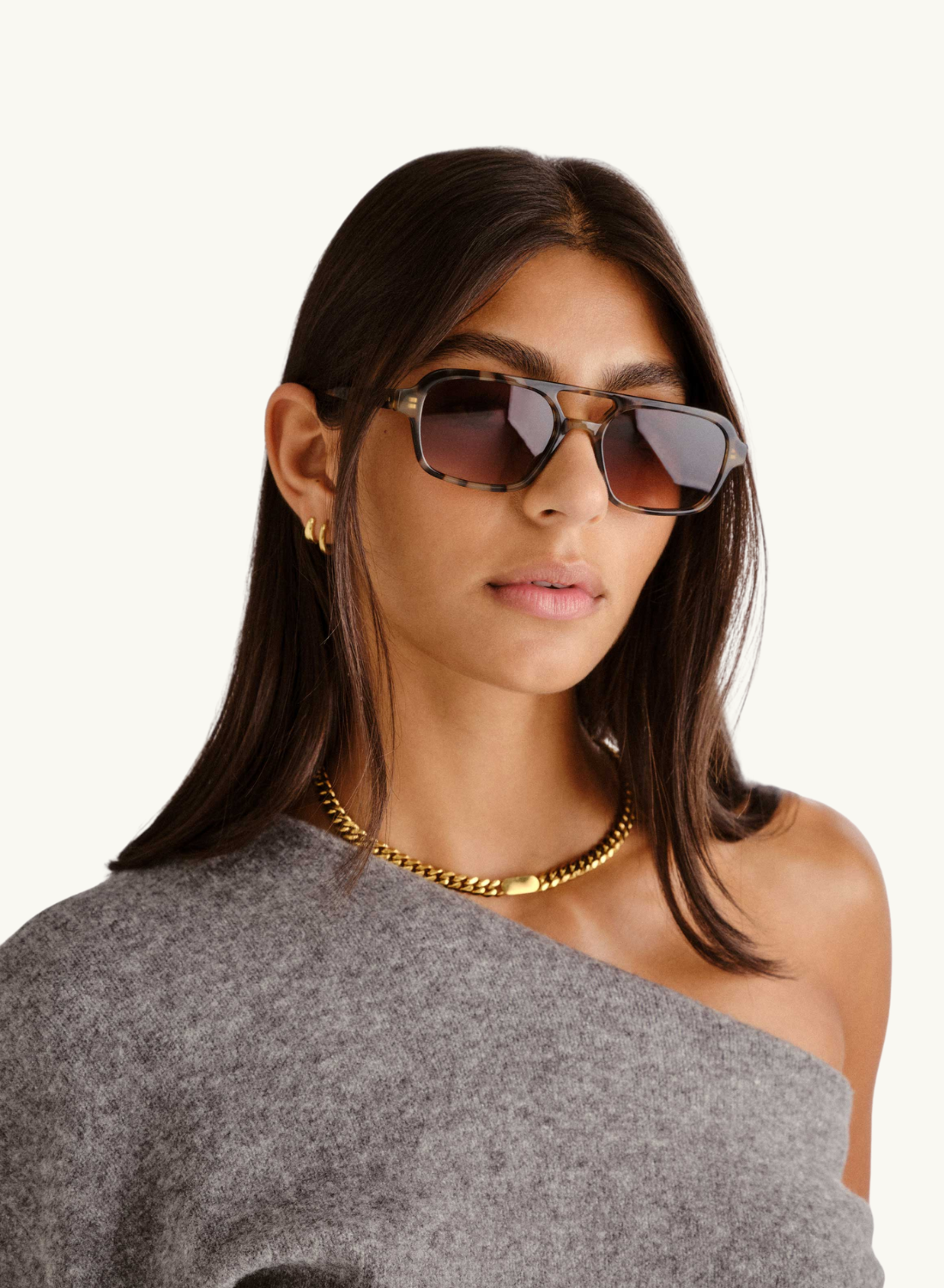 Luv Lou Dusty Sunglasses in Mocha Tort