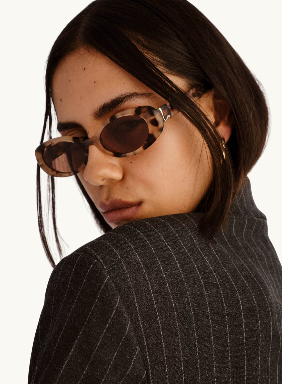 Luv Lou Morgan Sunglasses in Cream Tort