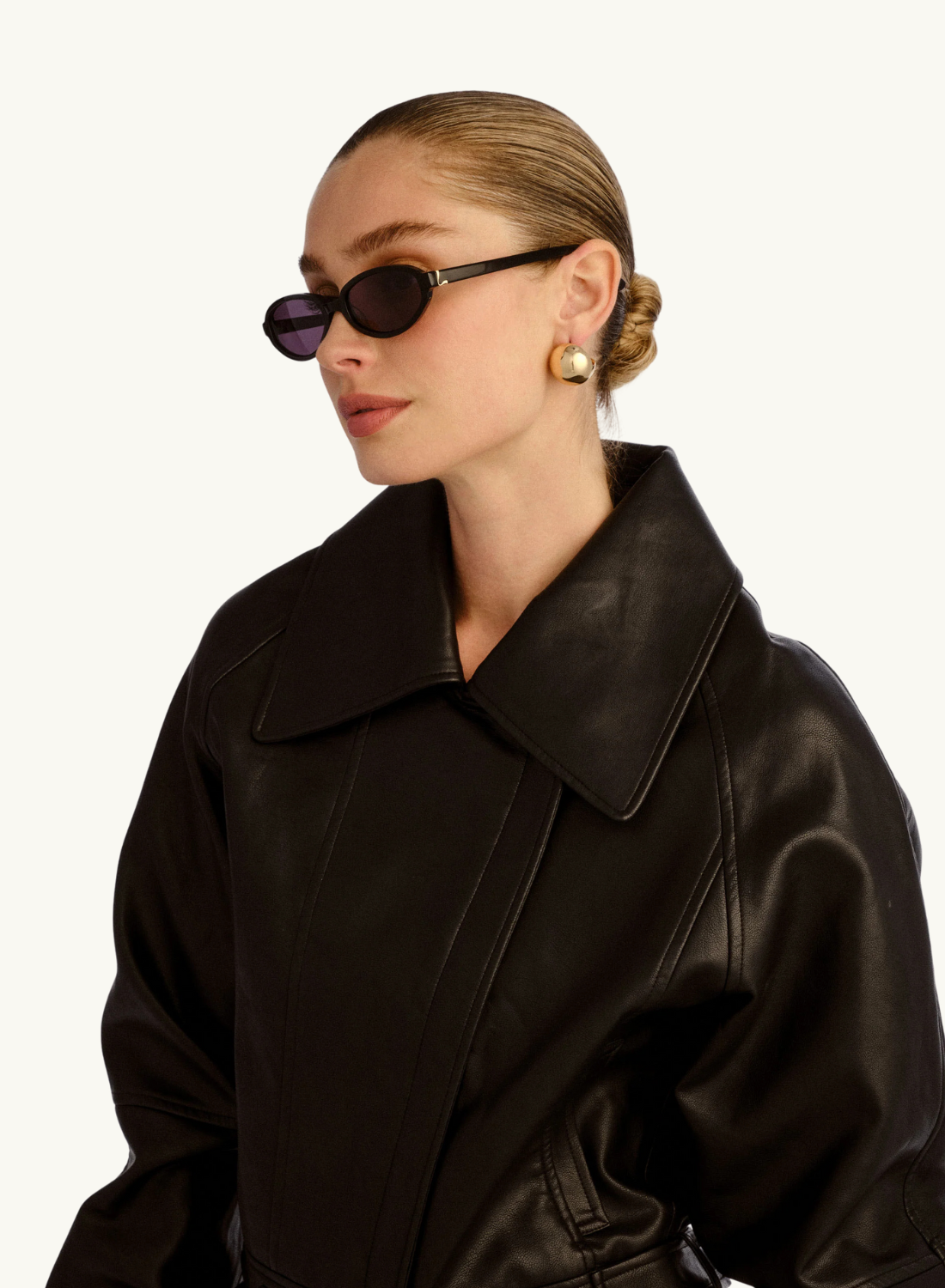 Luv Lou Olive Sunglasses in Black