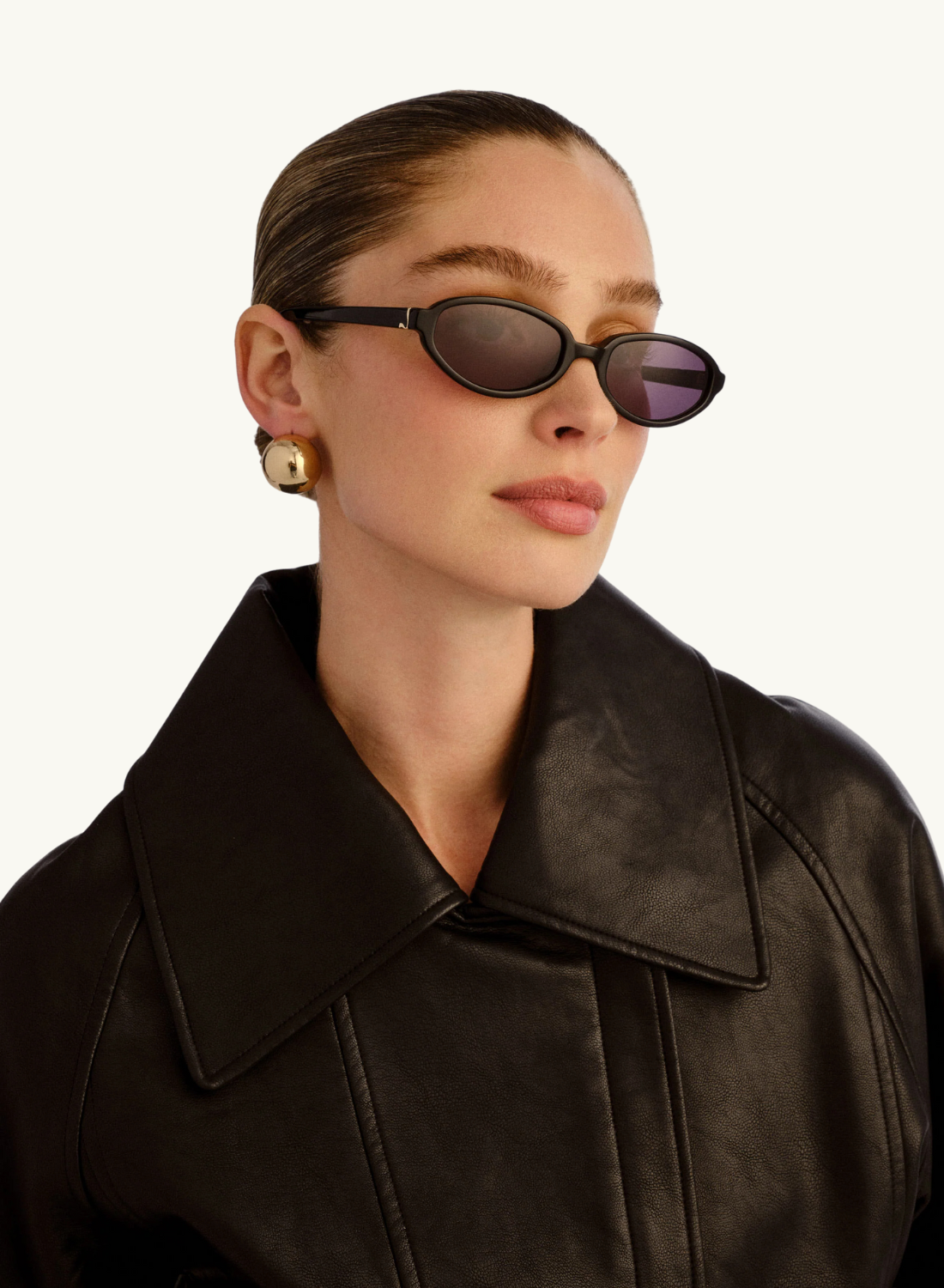 Luv Lou Olive Sunglasses in Black