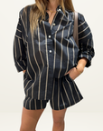 Marle Edie Shirt in BLACK STRIPE