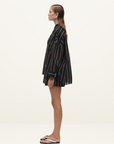 Marle Edie Shirt in BLACK STRIPE