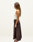 Marle Henry Skirt in CHOCOLATE