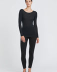 Merino Wool Crew Neck BLACK Skin & Threads-Skin & Threads-Frolic Girls