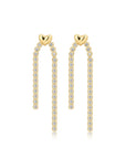 Molten Heart Cascading Studs GOLD Luv Aj-Luv Aj-Frolic Girls