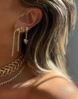 Molten Heart Cascading Studs GOLD Luv Aj-Luv Aj-Frolic Girls