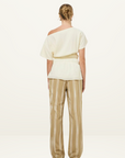 Mon Renn Lotus Top in Cream