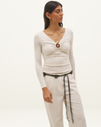 Mon Renn Lova Top in Cream