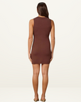 Mon Renn Shoal Mini Dress in COCOA