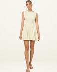 Mon Renn Solice Mini Dress in Butter