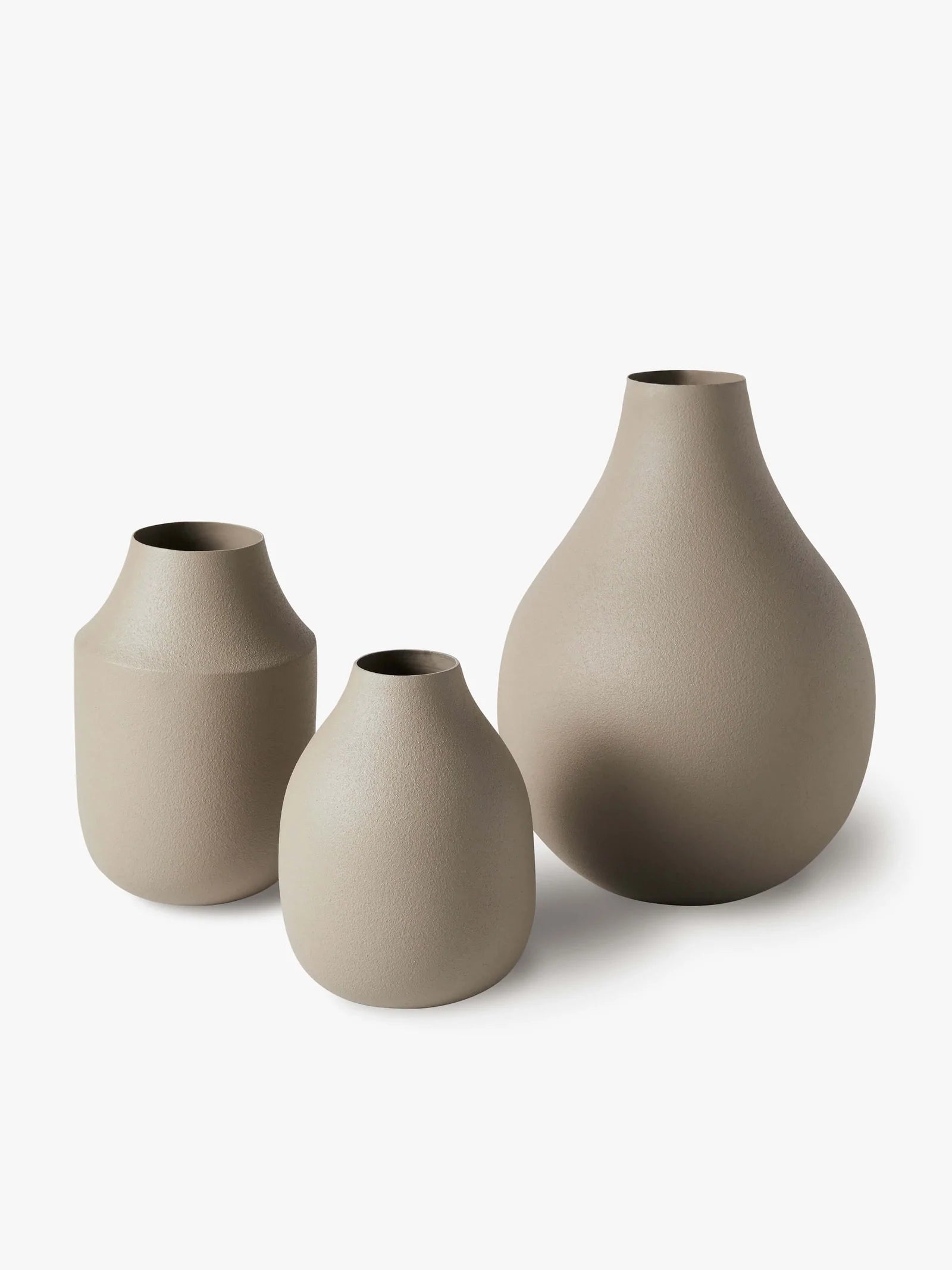 Mona Trio Of Vases LATTE-LM Home-Frolic Girls