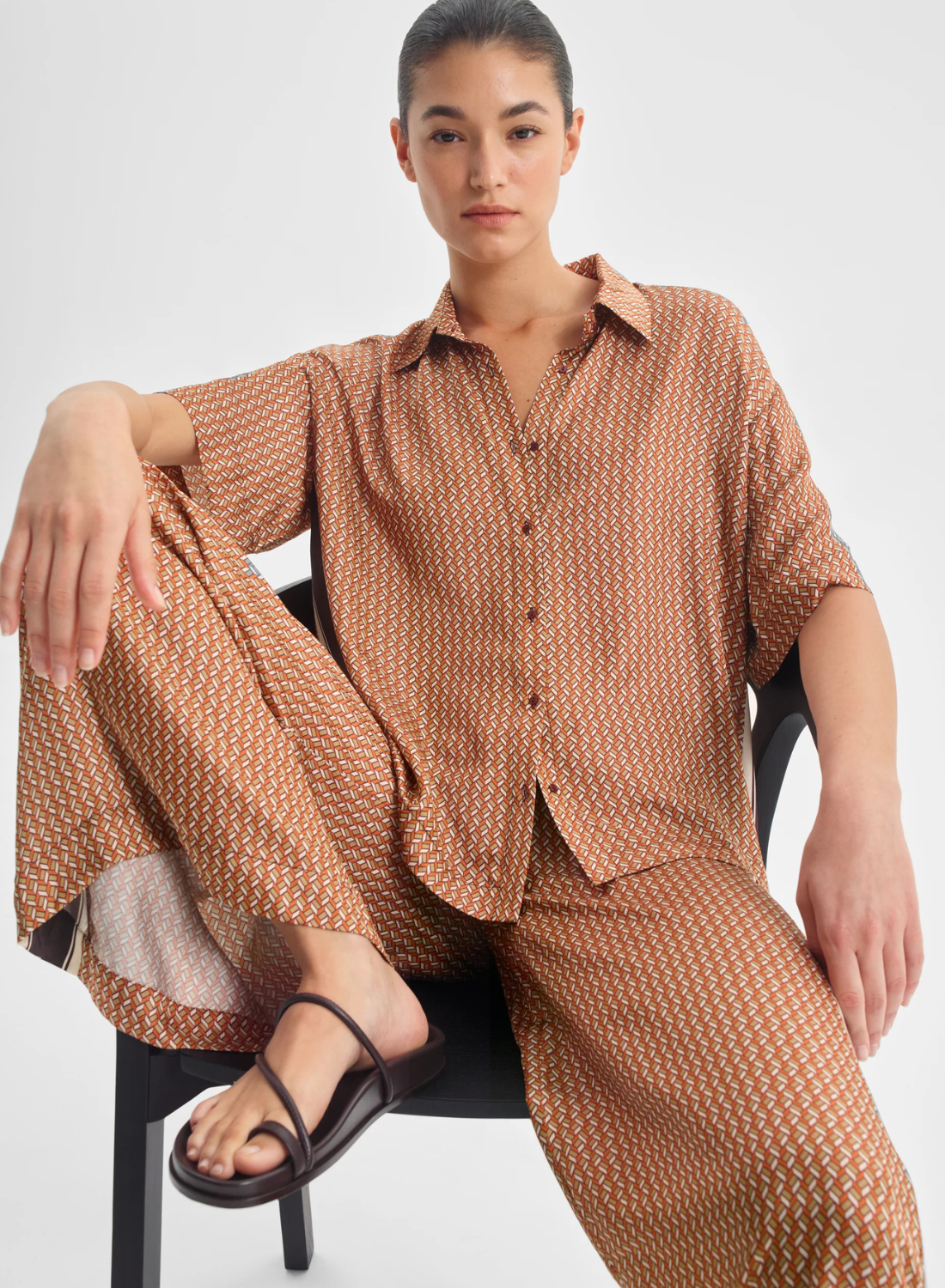 Morrison Iris SS Shirt in Rust
