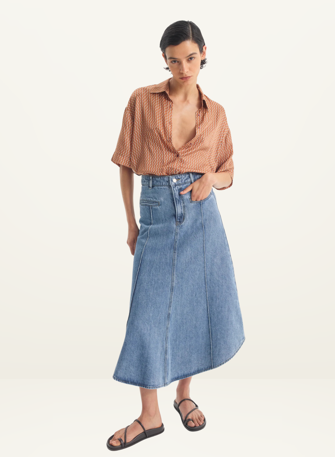 Morrison Iris SS Shirt in Rust