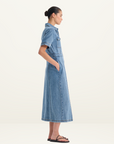 Morrison Jacque Denim Shirt Dress in Classic Blue