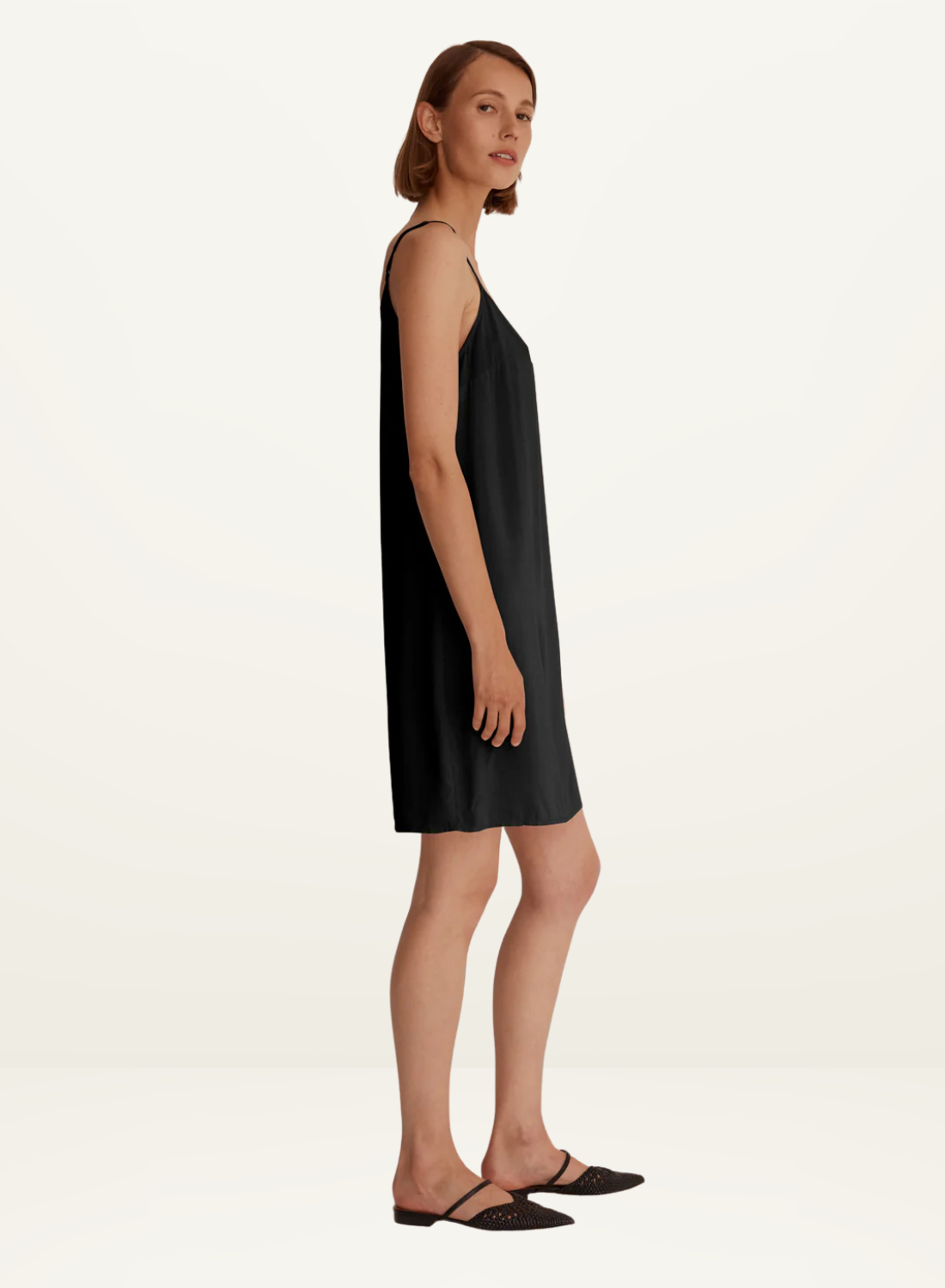 Morrison Oden Slip Dress in BLACK