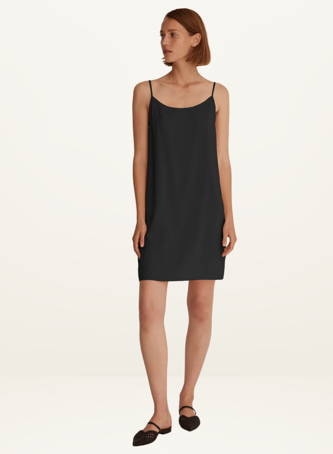 Morrison Oden Slip Dress in BLACK