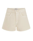 Nagnata Vegetable Dye Bermuda Short in Bone White