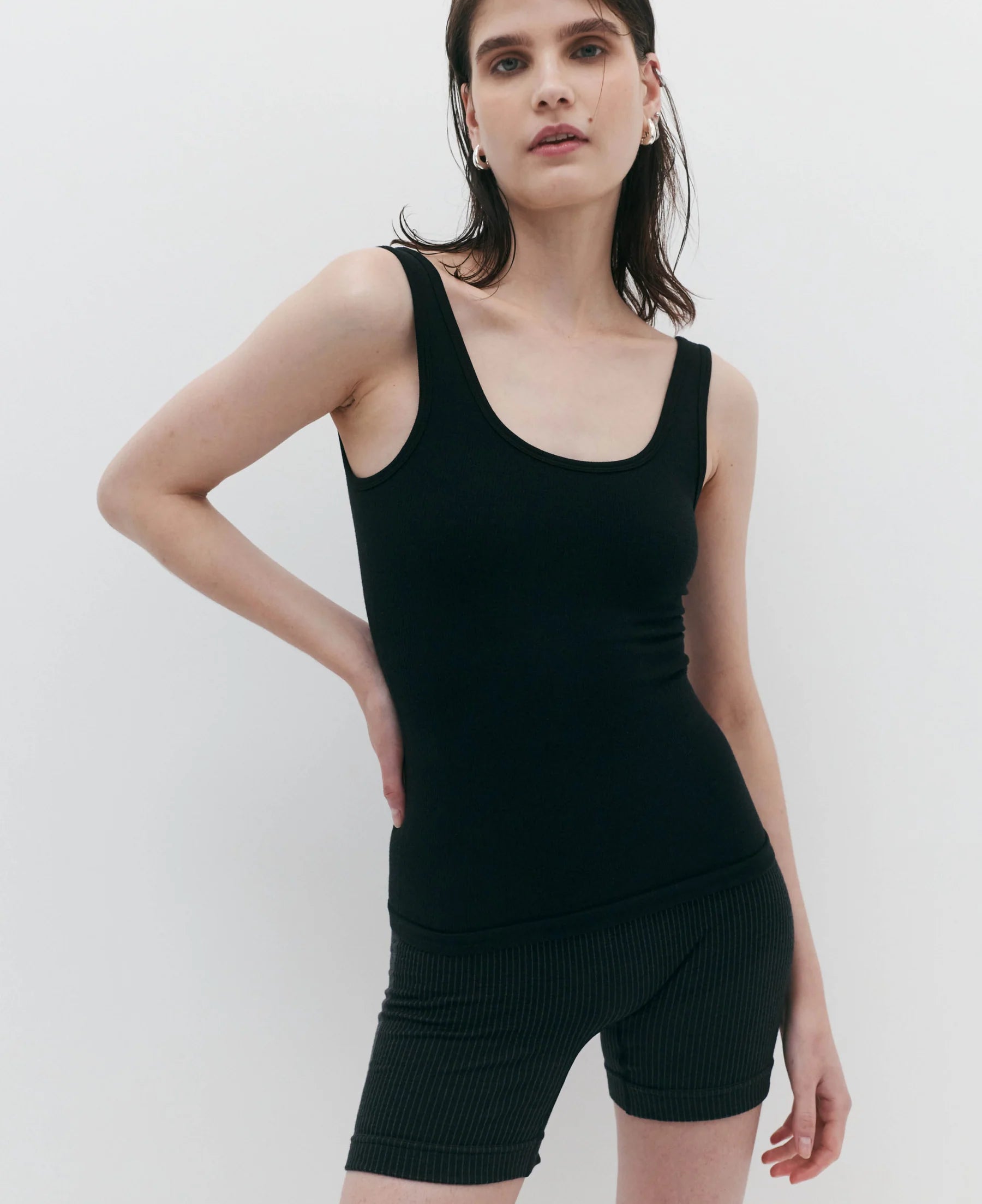 Nagnata Avika Wool Tank in Black