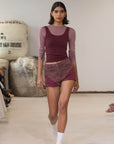 Nagnata Avika Wool Tank in Mulberry