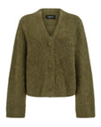 Nagnata Brushed Alpaca Cardigan in Moss
