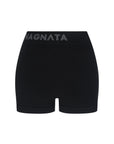 Nagnata Classic Micro Wool Mini Short in Black
