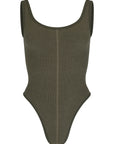 Nagnata Classic Wool Bodysuit in Grove