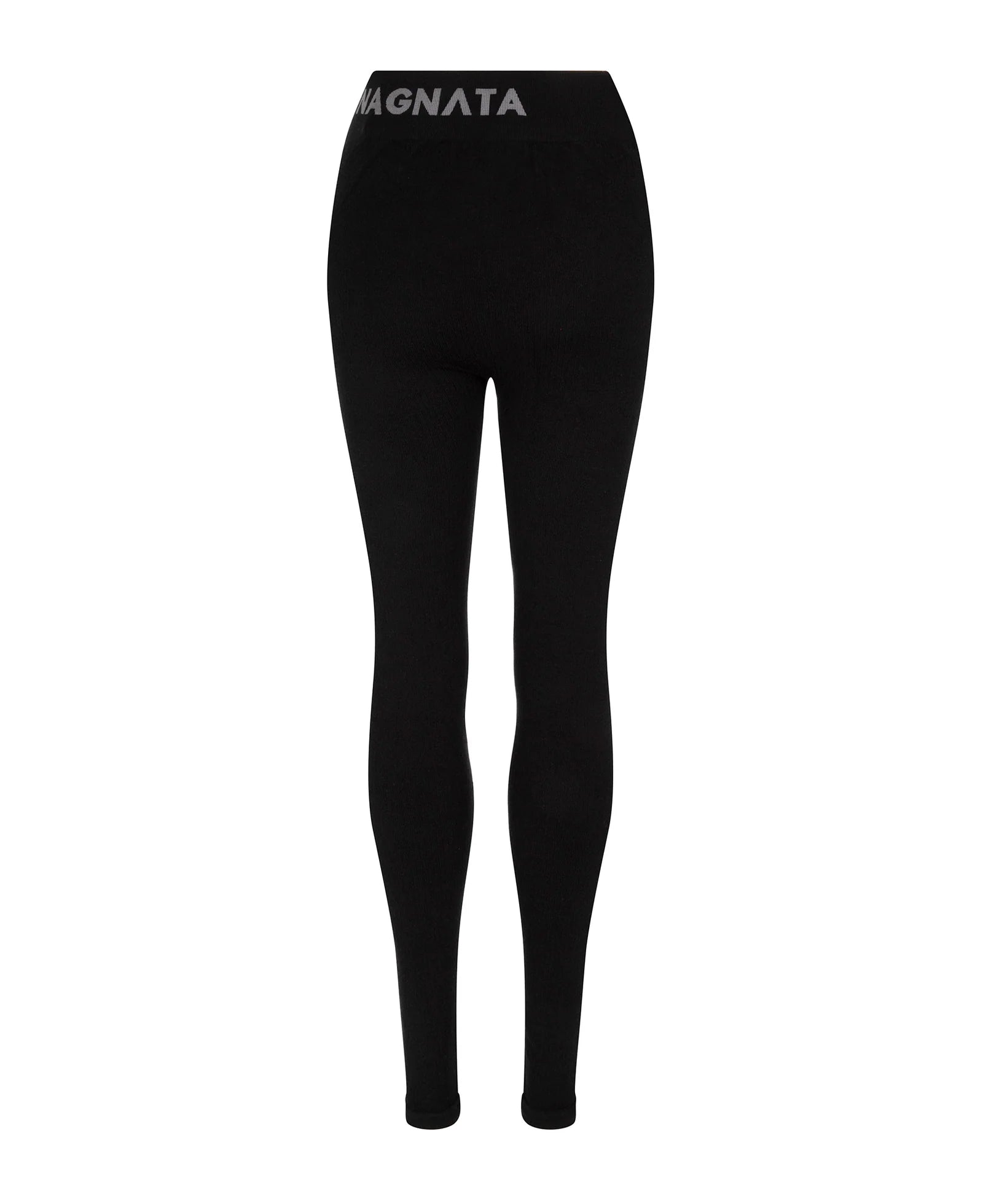 Nagnata Classic Wool Rib Legging in Black