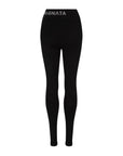 Nagnata Classic Wool Rib Legging in Black
