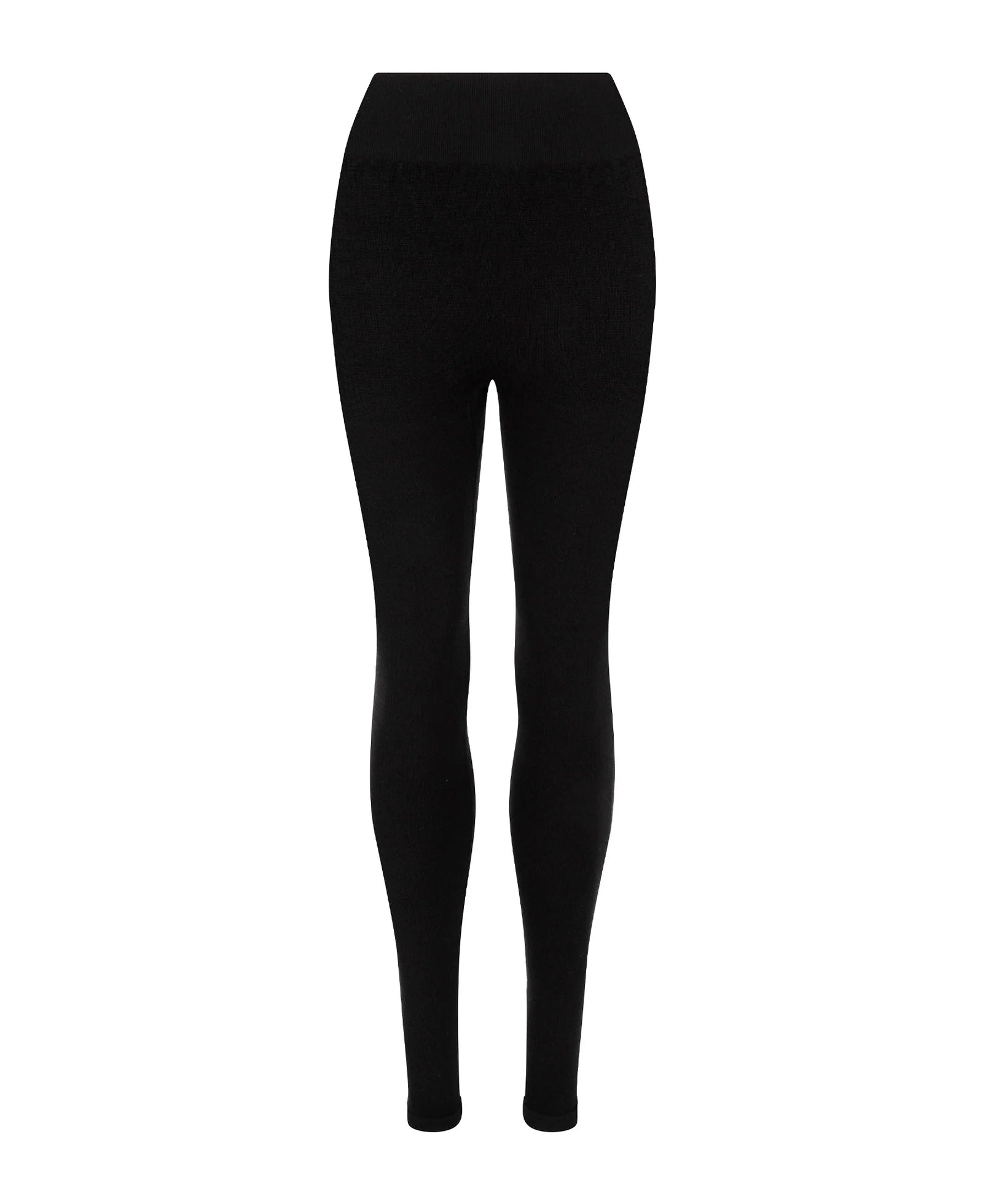 Nagnata Classic Wool Rib Legging in Black