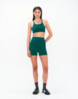 Nagnata Cross Back Wool Bralet in Kelp