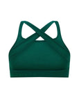 Nagnata Cross Back Wool Bralet in Kelp