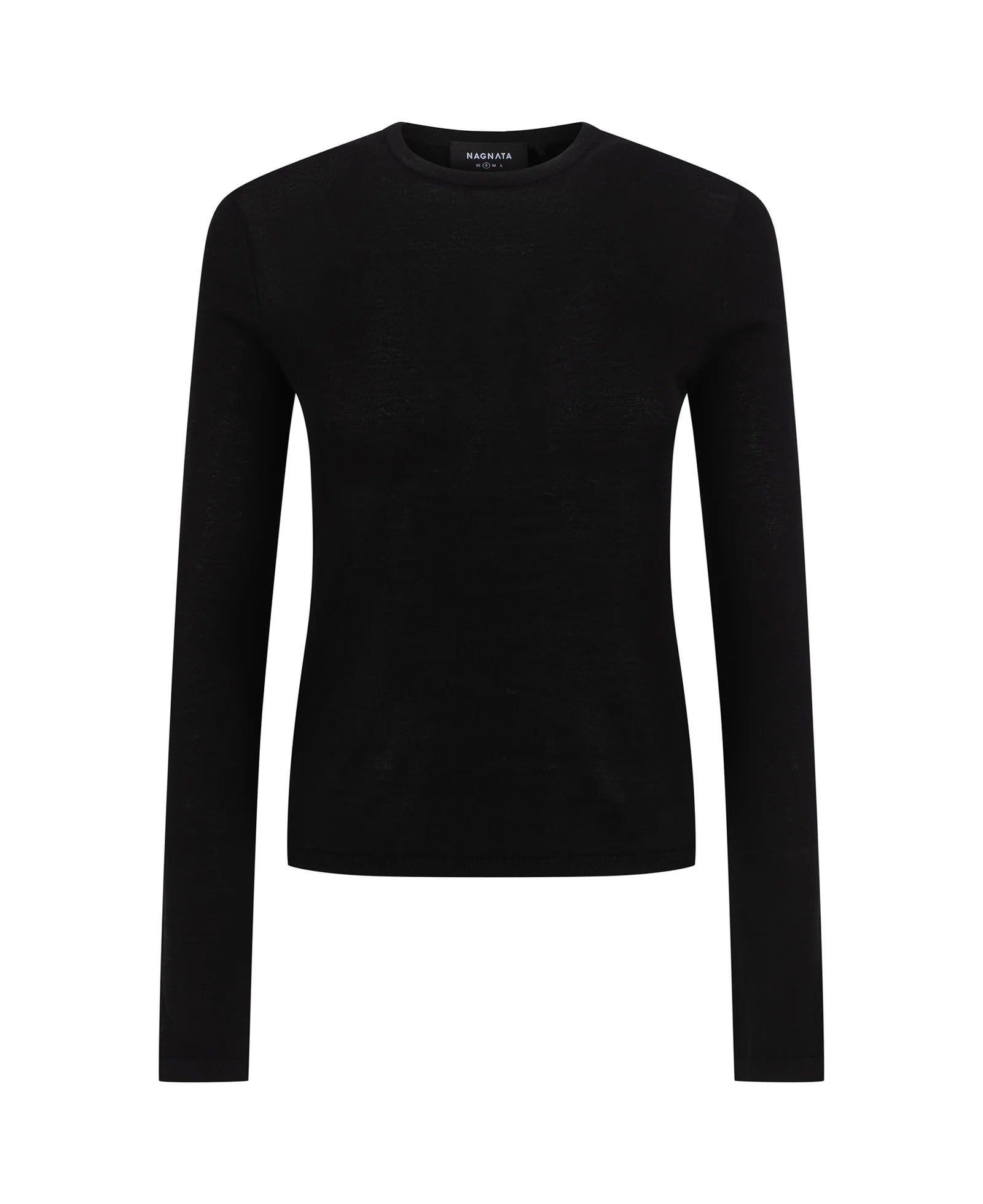 Nagnata Essentials Long Sleeve Top in Black