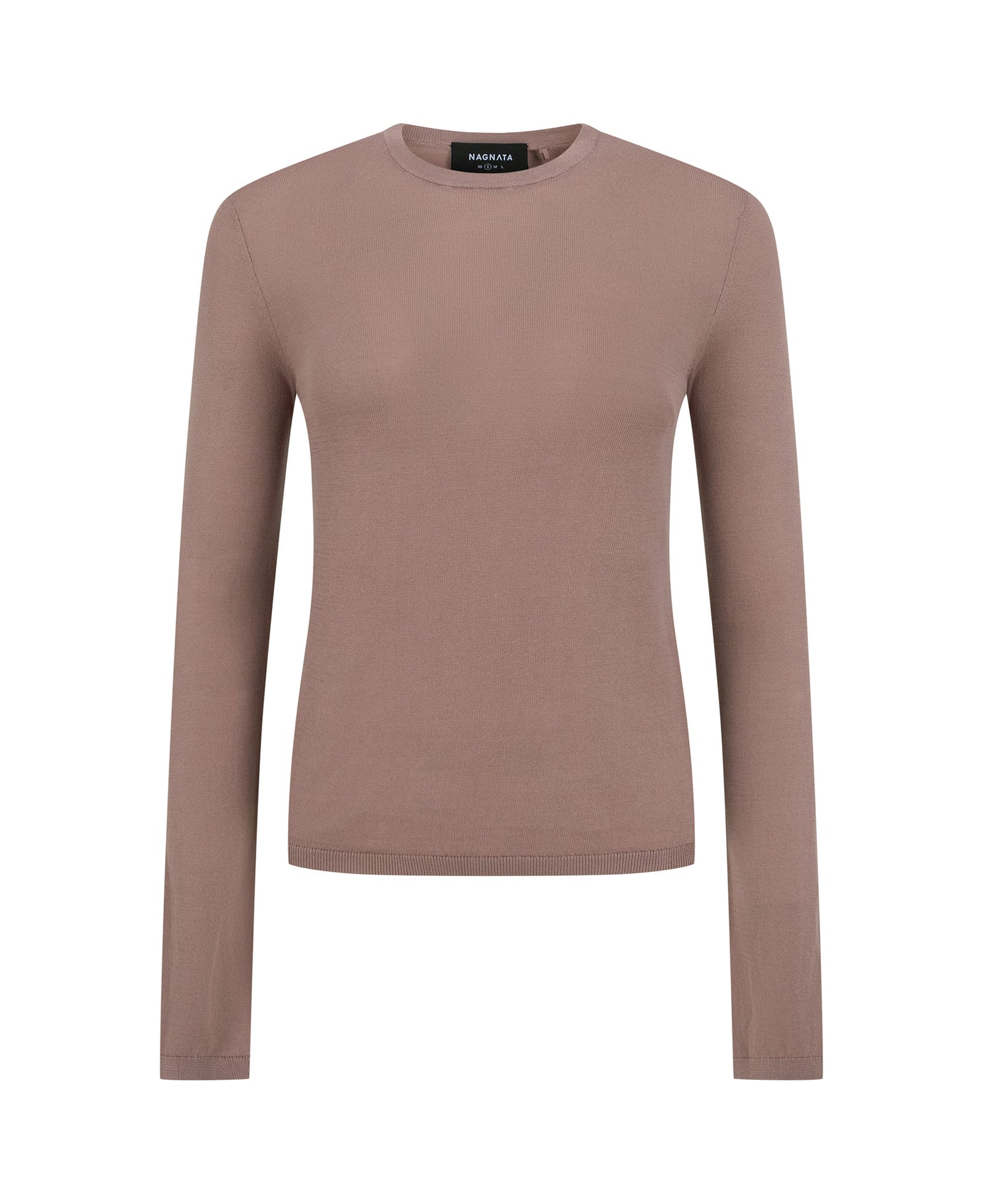 Nagnata Essentials Long Sleeve Top in Rose