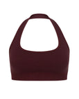 Nagnata Halter Wool Bralet in Mulberry
